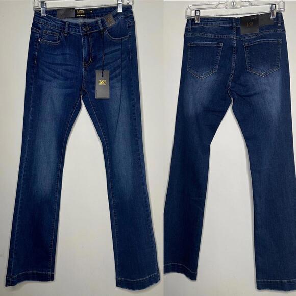 L&B size 6 Bootcut Jeans - dark wash non distressed denim - Picture 2 of 9